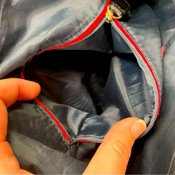 Tommy Hilfiger Monogram Stylish Tote Bag Black and Gold - Picture 11 of 16